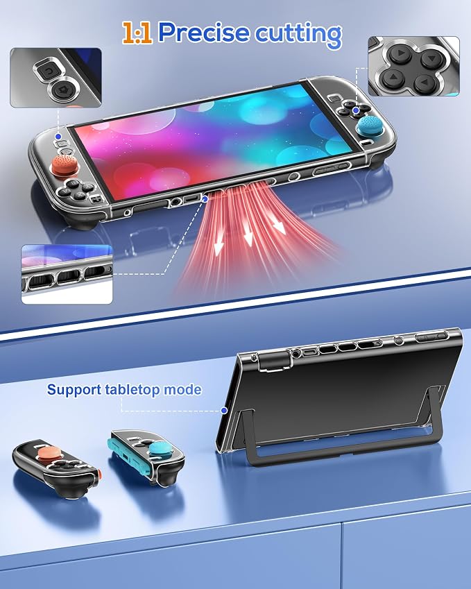FYOUNG Switch 2 Protective Case,Cover Shell&Screen Protector for Nintendo 2 - Image 2