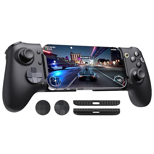 EasySMX M20 Phone Gaming Controller for Android, iPhone & iPad, Black by EasySMX
