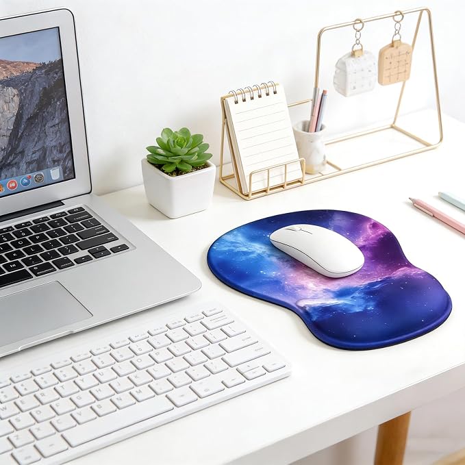 Ergonomic Mouse Pad with Wrist Rest - Gel Wrist Support Mousepad with Non-Slip PU Base for Computer, Laptop, Office & Home - Image 7