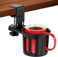 Desk Cup Holder Clamp, Rotatable Clip On Table Cup Holder by MYITYARD
