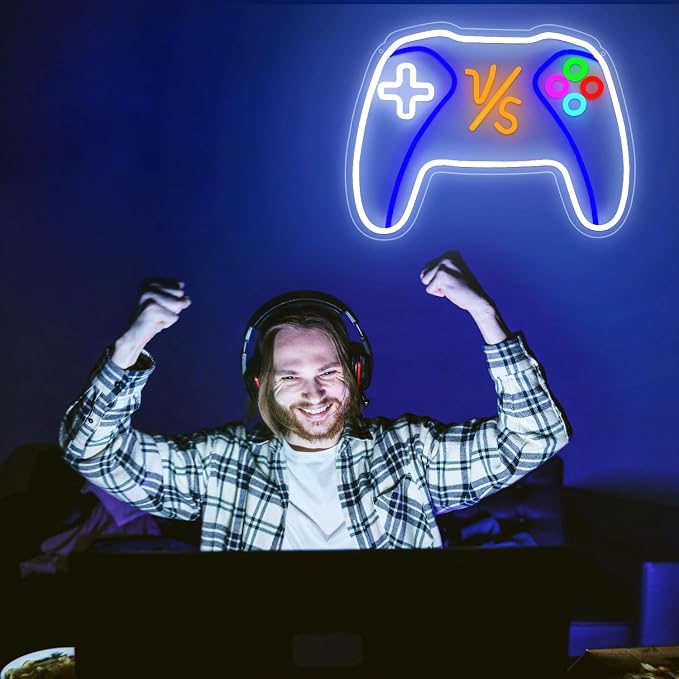 VS Gamepad Neon Sign - Dimmable USB Powered LED Light - Image 5