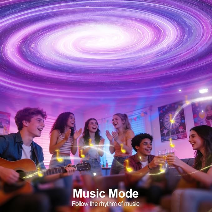 3 in 1 Light Projector for Room Decor Aesthetic, Northern Lights Projector, Ocean Lamp & Galaxy Projector for Bedroom Decor, Valentine's Day Gifts for Adults Teen Girl Gifts Ambient Lighting - Image 6