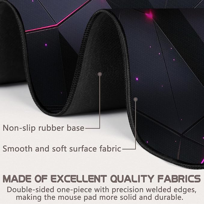 Mouse Pad Gaming - Desk Mat for Keyboard and Mouse - Large Mouse Pads for Desk, Gaming Mousepad with Non-Slip Base, Desks Pad (31.5" X 11.8") for Game, Office and Home - Image 2