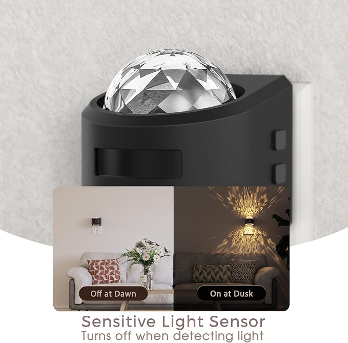 Briignite Motion Sensor Night Light Projector, RGB Warm Nightlight Plug in - Image 7