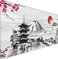 Japanese Landscape Large Mouse Pad Large Extended Mouse Pad | 31.5x15.7inch Big Computer Mousepad Waterproof Non-Slip Rubber Mice Pads Stitched Edges Home Office Gaming Work by CustomerFirstServiceFirst