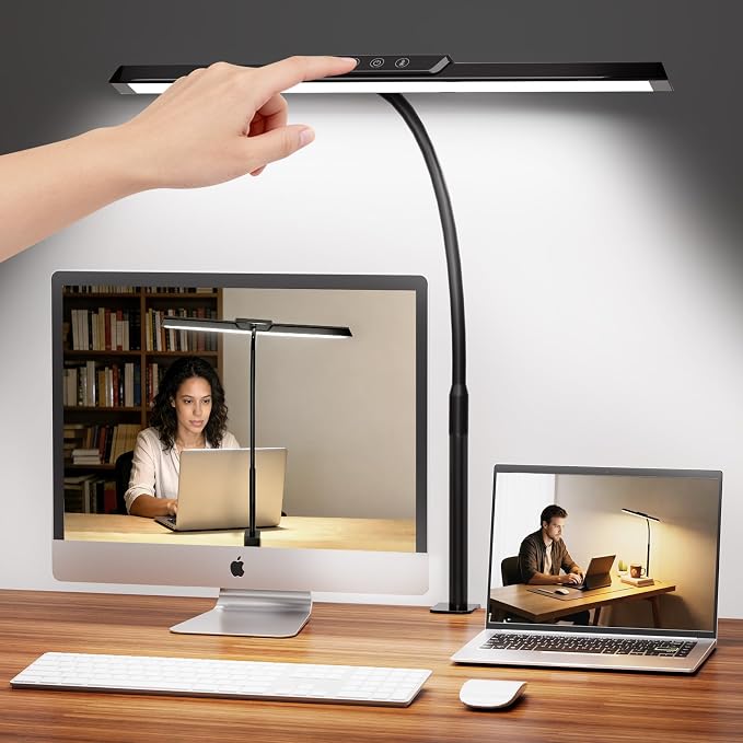 MOICO LED Desk Lamp with Clamp for Office Home- by Unknown