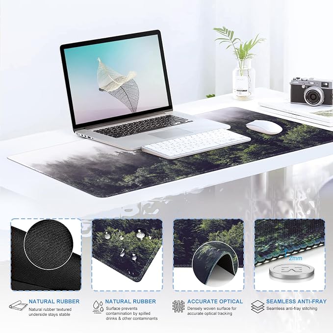 iCasso Forest Computer Pad 35.4"x15.7", Desk Blotter for Classroom - Image 4