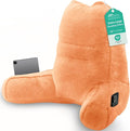 Sasttie Reading Pillow for Bed, Back Pillow for Sitting Up, Orange by SASTTIE