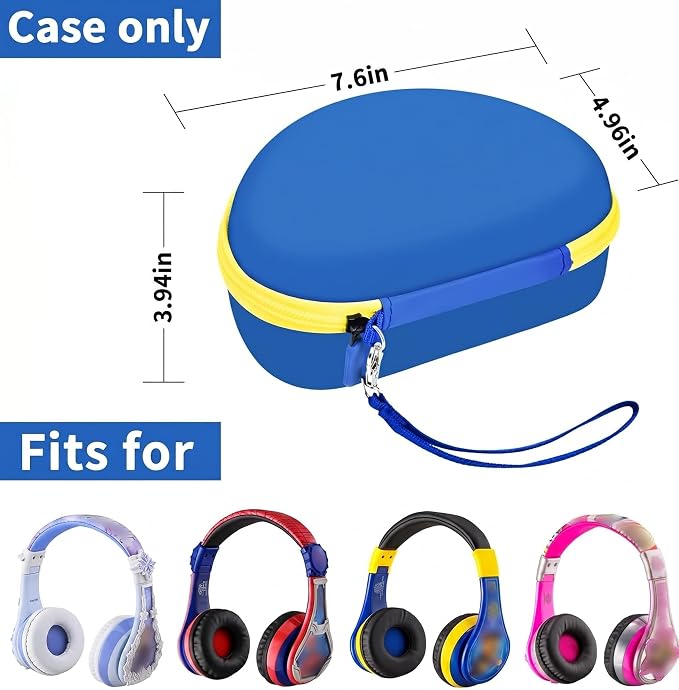 ANKHOH Kids Headphone Case for eKids, for Beats Solo4 Headphones, Deepblue - Image 2