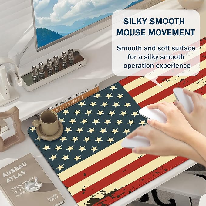 Mouse Pad Gaming - Desk Mat for Keyboard and Mouse - Large Mouse Pads for Desk, Gaming Mousepad with Non-Slip Base, Desks Pad (31.5" X 11.8") for Game, Office and Home - Image 4