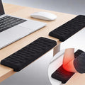 L-Shaped Desk Elbow Pads (2-Pack) - Adjustable Spacing Memory Foam Desk Edge Cushion for Forearm & Wrist Support, Ergonomic Desk Arm Rest for Office, Gaming by Drounphi