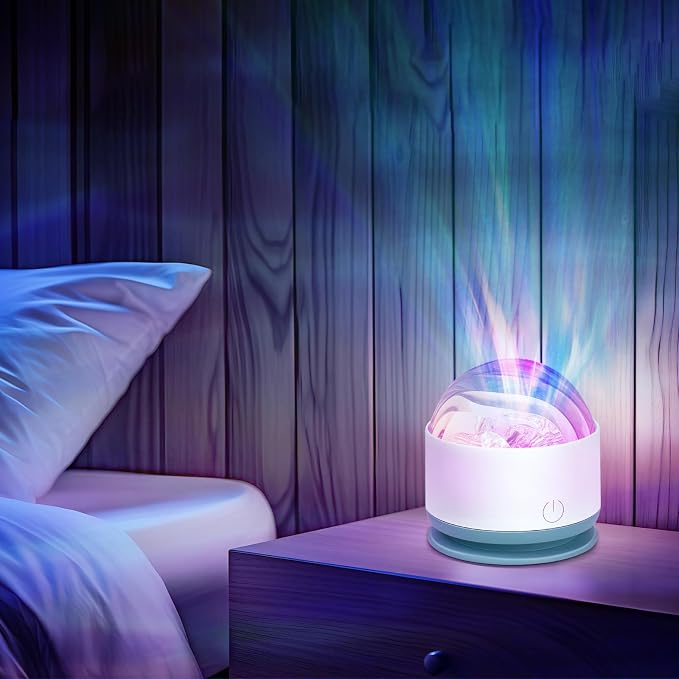 Northern Lights Projector, Rechargeable 16 Color Aurora Night Light Projector Mood Lighting with Dimmable & Remote Control for Bedroom Kids Teen Girl Gift Room Decor - Image 6