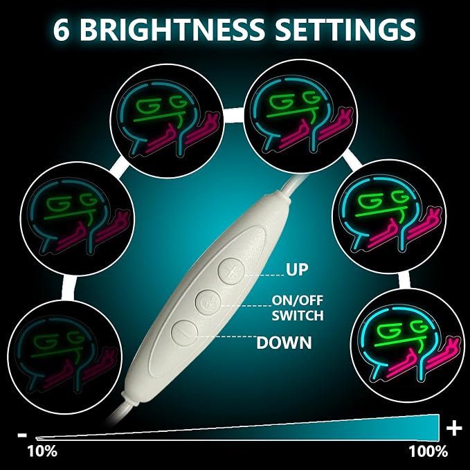 Gaming Neon Sign,Gamer Neon Signs for Game Room Decor,Good Game Neon Sign for Gaming Wall Decor,Game Victory Led Lights,GG Stickman Neon Signs for Teen Boys Room Decor Gifts,Gamer Gifts - Image 2