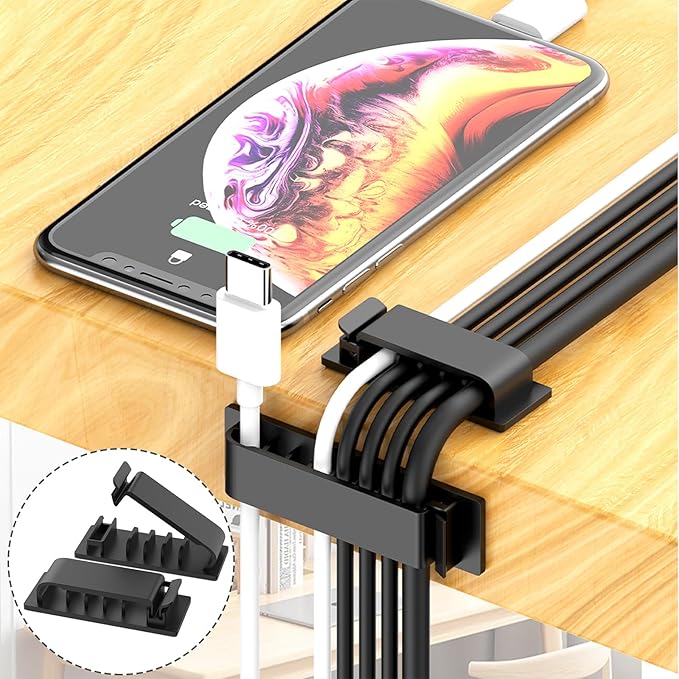 ELII 302PCS Cable Management Kit 4 Cable Sleeve,45Cable Clips - Image 8