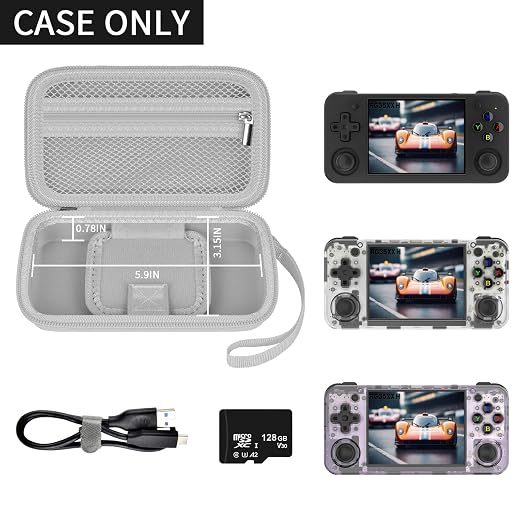 GWCASE Case for Anbernic RG35XX H RG28XX Retroid Game Console, Gray - Image 2