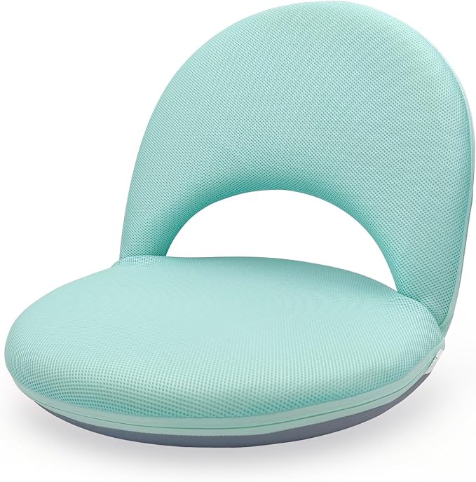 Floor Chair Floor Cushion Folding Padded Gaming Chair Adjustable 5-Position Floor Seat with Back Support for Kids Adult Great for Gaming Reading Meditating by Ansee