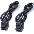 9 Pin Controller Extension Cable for AV 620 HD 621 HD 821 Classic Retro Game Console Plug and Play Wired Video Game Controller Gamepad Extension Cable 5.8FT 2-Pack Black by L%C3%93VFEIFAN