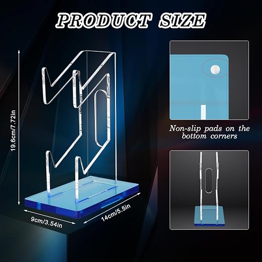 FYY 2-Tier Game Controller Stand - Universal Dual Controller Holder, Blue Display Stand - Compatible with Nintendo Switch, Xbox, PS5, PS4 - Desk Mounts - Image 3
