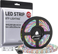 BTF-LIGHTING WS2812B ECO RGB LED Strip,UL Listed,Individually Addressable,16.4FT 60LED/m 300Pixel DC5V 5050SMD,Alloy Wire Flexible 3M Tape for DIY Chasing Color Project IP65(No Adapter or Controller) by BTF-LIGHTING