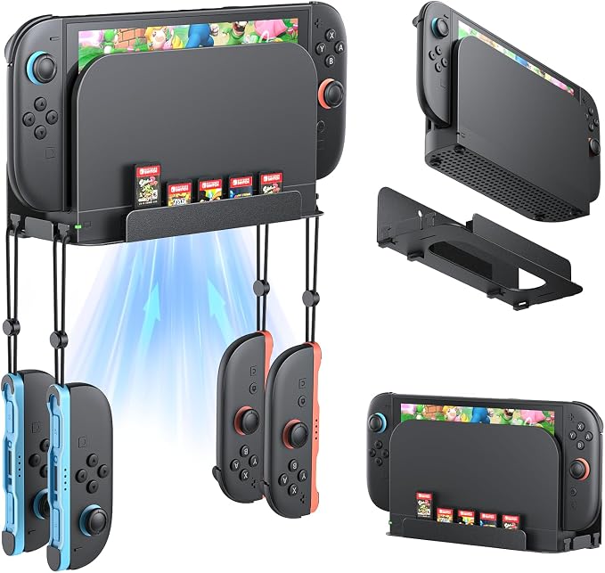 FASTSNAIL Wall Mount & Organizer for Nintendo Switch 2/Switch 1 by FASTSNAIL