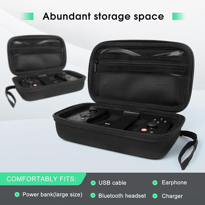 Carry case Compatible with BACKBONE One//2nd Gen Mobile Gaming Controlle,Keychain and Net Pocket,Box Only (Black)… - Image 2