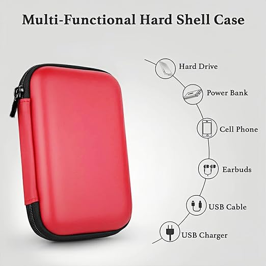 HideRacoon Retro Handheld Game Console Case, Red - Image 4