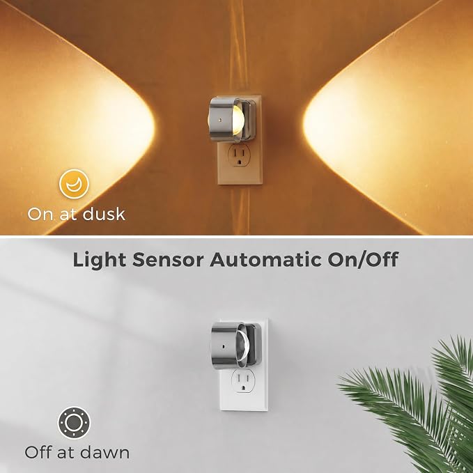 L LOHAS LED Night Light Projector, Night Lights Plug into Wall Light Sensor - Image 2