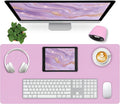 Bloss Purple Desk Mat, Desk Matt for Desktop, Large Leather Desk Pad, Desk Pad Mat Waterproof, Computer Mat for Office Work/Home/Decor (31.5 x 15.7 Inches) by Bloss