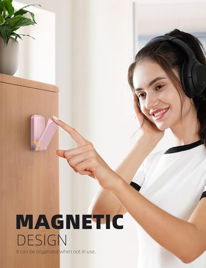 Lamicall Headphone Stand, Sticky Headset Hanger, Adhesive Headphone Holder - Image 4