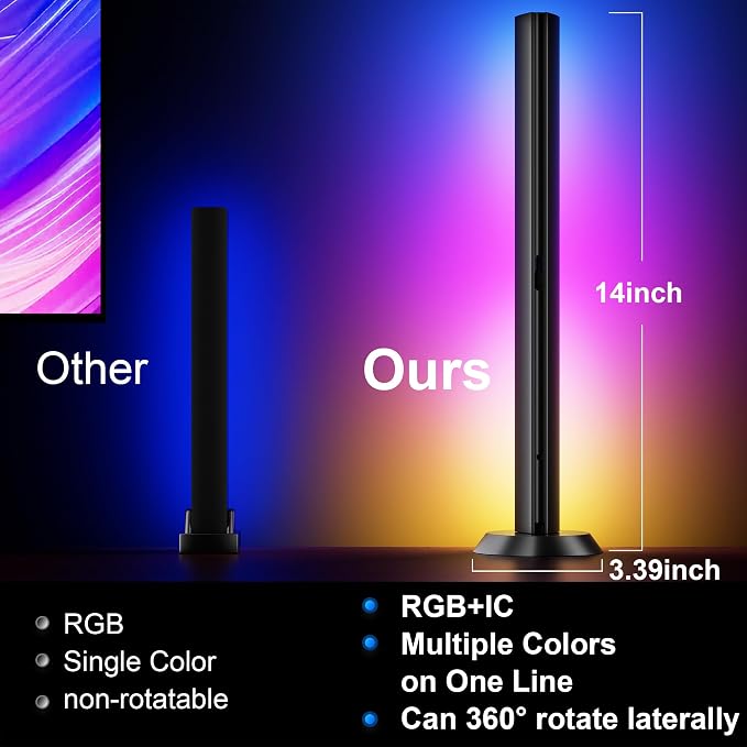 TJOY Smart Light Bar, RGB Desk Lights for Gaming, TV Backlight, Music Sync - Image 5