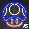 Kavaas Gaming Neon Sign, Mushroom Neon Sign for Game Room Decor, Man Cave, Kids Room - Gaming Mushroom Wall Decor - Gamer Gifts for Boys, Kids (Blue) by Kavaas