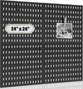 AKTOP Modular Plastic Peg Board Wall Organizer, 4 Pack, 12"x12", Black | ABS Material, Adhesive or Drill Mounting, Ideal for Office, Gaming Room, Craft Room by Buynow