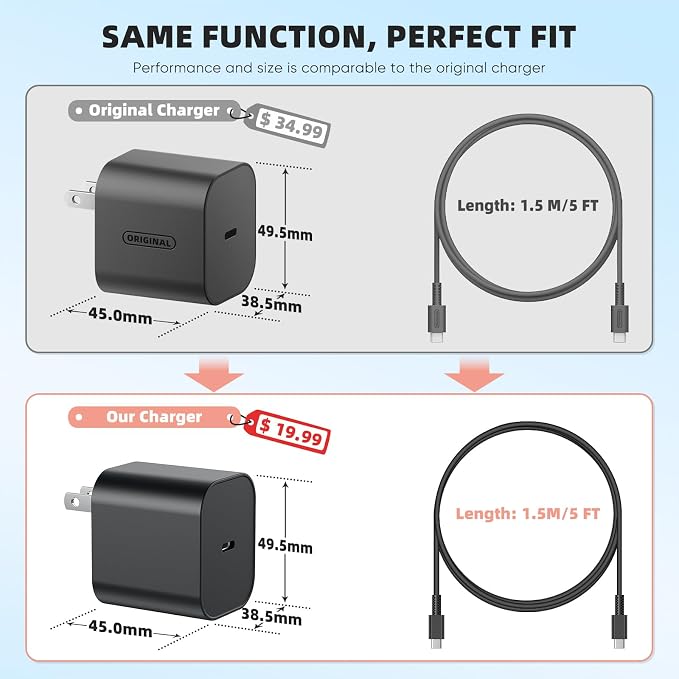 Switch 2 Charger - 60W AC Adapter for Nintendo Switch/OLED/Lite & Steam Deck/OLED, 5FT Charging Cable, Support 4K TV Dock Mode, Power Supply 20V/3A Fast Cord - Original Quality, Xbox 360 Console - Image 2
