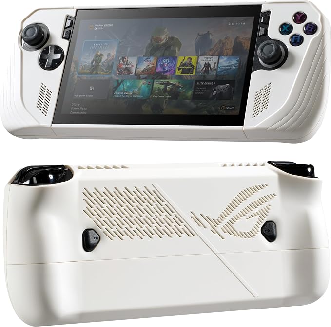 UYIYE Case for ROG Ally X 2024, Anti-Slip Rubber Protective Shell,White by Unknown