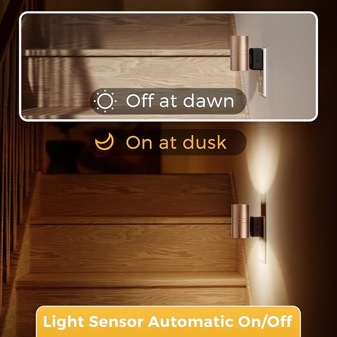 L LOHAS LED Night Light, 2 Pack Night Lights Plug into Wall - Image 5