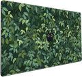 Cute Cat Desk Mat Kawaii Green Desk Pad - Large Gaming Mouse Pad Laptop Mat | Desk Pad Large Anime Gaming Mouse Pad for Desk Computer Office Keyboard Laptop 31.5x15.7 in - Non-Slip Base, Stitched Edges by Mechanical+Cattle