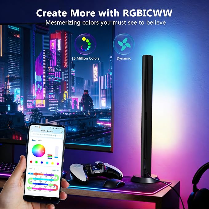 DAYBETTER Smart LED Light Bar,RGBICWW WiFi TV Light Bars for Room,Gaming - Image 5