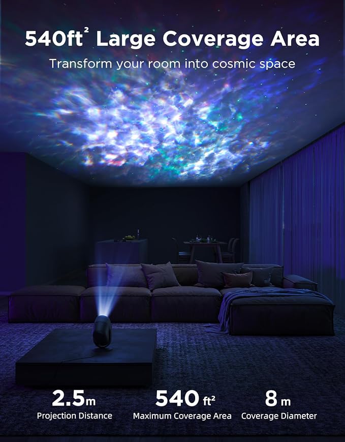 Govee Star Projector Lights, 7-Zone Nebula Effect, Compatible with Matter - Image 4