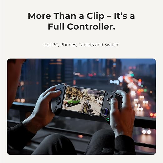 abxylute S8 Bluetooth Mobile Gaming Controller for Switch 1&2, iPhone15/16/17, iPad Android Phones Tablets, Portable Wireless Gamepad with Hall Joystick, Hall Trigger, Customizable Buttons＆Key Mapping - Image 4