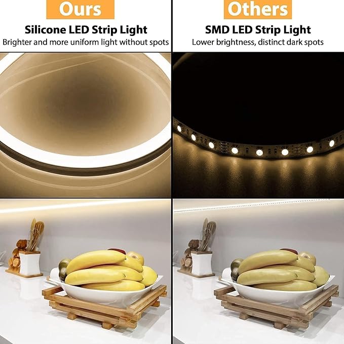 Lamomo LED Strip Lights Neutral White, 32.8Ft Dimmable LED Rope Lights, 4500K Waterproof Silicone LED Neon Lights for Bedroom Indoor Home Decor (Power Adapter Included) - Image 3