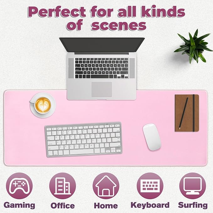 Mouse Pad Gaming - Desk Mat for Keyboard and Mouse - Large Mouse Pads for Desk, Gaming Mousepad with Non-Slip Base, Desks Pad (31.5" X 11.8") for Game, Office and Home - Image 6