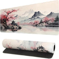Gaming Mouse Pad Desk Pad,Extended Big Mouse Pad,31.5x11.8 Inch Long Computer Keyboard Mouse Mat Mousepad with 3mm Non-Slip Base and Stitched Edge for Gaming and Office by Brecoy