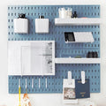22"x22" Pegboard Combination Kit Wall Organizer Kit - 4 Panels & 14 Hooks for Kitchen, Bedroom, Office, Bathroom Storage by RIVTUNTOOLS
