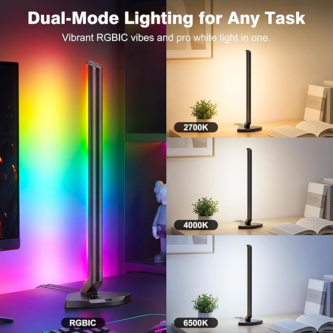 RIYO Smart Gaming Light Bars RGBIC Screen Color Sync Desk Light - Image 3