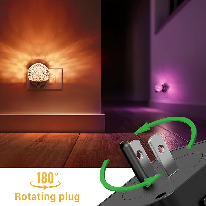 L LOHAS LED Night Lights Plug Into Wall 2 Pack, Dusk to Dawn Sensor - Image 3