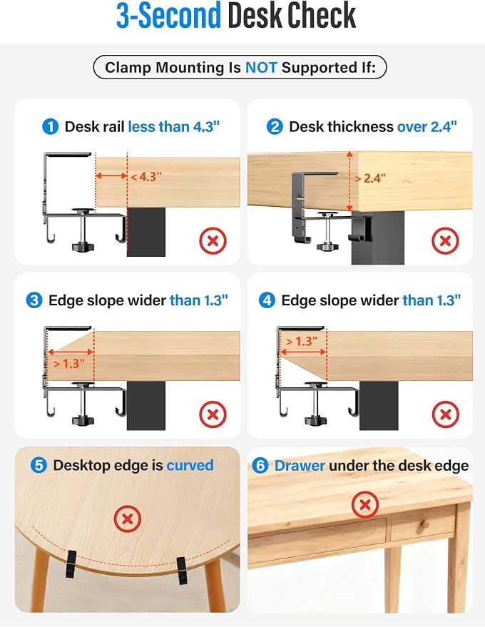 [Upgraded] Large Under Desk Cable Management Tray, Cinati Cable Management Under Desk No Drill, 28.4" Fabric Cord Hider for Wire Organizer, Cord Organizer for Office, Home - Supports Up to 30lbs Black - Image 6