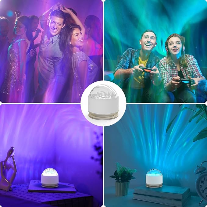 HUMIIEYE Northern Lights Projector, 13 Colors Aurora Night Light Projector for Bedroom, 3 Timers, Remote Galaxy Light Projector, Memory Function Dimmable Mood Lighting for Playroom Kids Teen Girl Gift - Image 6
