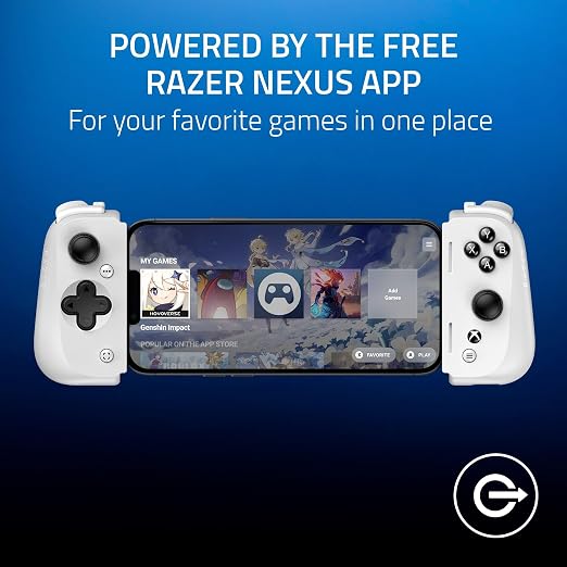 Razer Kishi V2 Mobile Gaming Controller for iPhone (Lightning) Xbox Edition: Console Quality Controls - Universal Fit - Stream PC & Xbox Games - Free Nexus App - White - Image 7