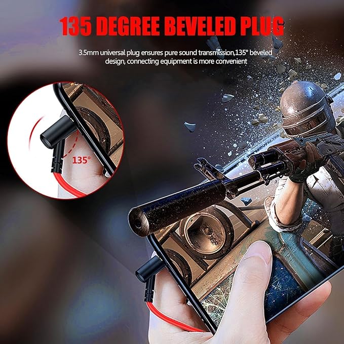 Gaming Headset with Microphone Wired Gaming Earbuds PC for One PS4 PS5 Nintendo Switch PlayStation 5 Games Mobile Phone,Detachable Earphones Noise Cancelling Gaming Headphones with Mic - Image 4