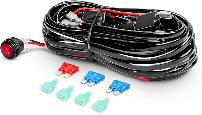 Nilight LED Light Bar 2Pcs 12 Inch 300W Triple Row Flood Spot Combo 30000LM Driving Lights with Off Road Wiring Harness Kit -2 Leads for Trucks ATV UTV SUV, 2 Years Warranty - Image 3